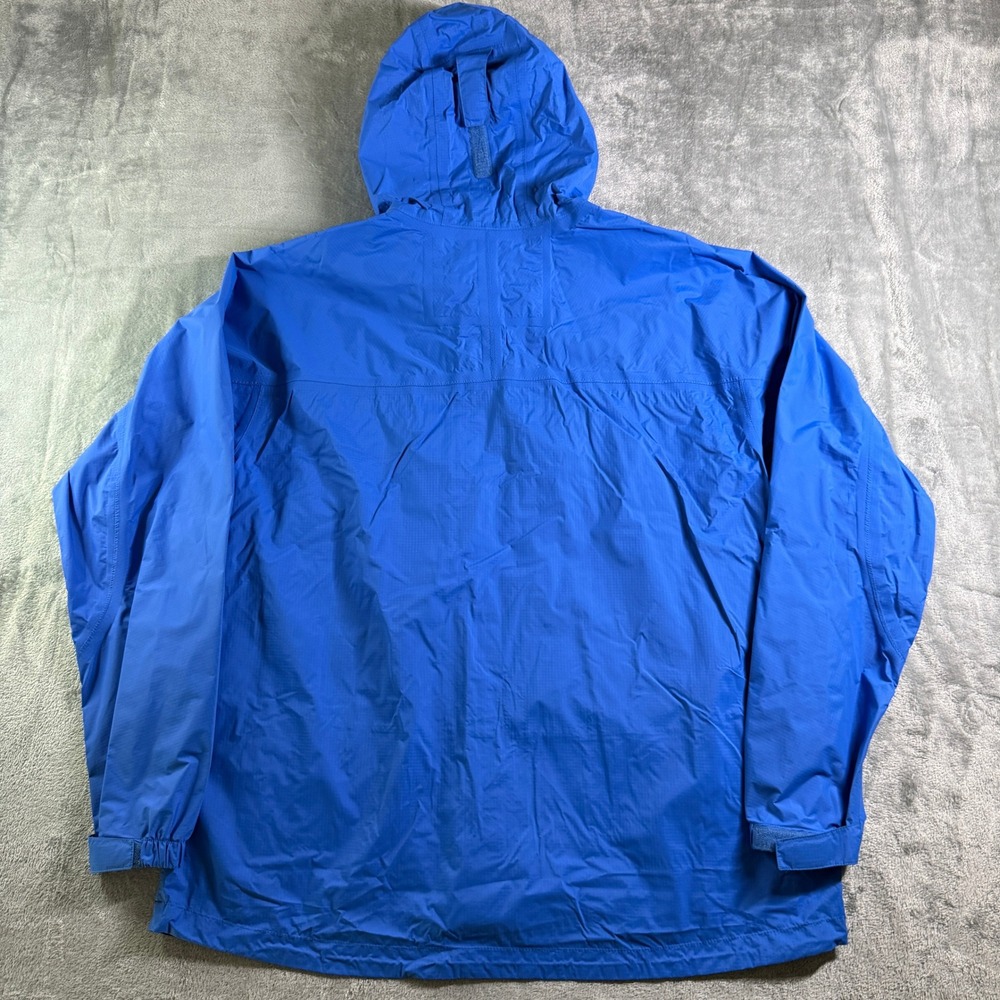 LL Bean Men's XL Blue Lightweight Hooded Rain Jacket Coat (read) - Picture 7 of 11